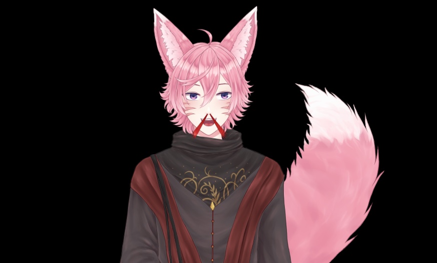 Male Kitsune live2d model