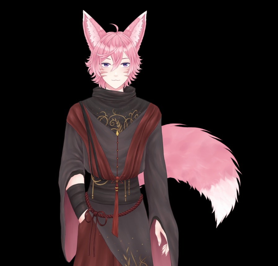 Male Kitsune live2d model