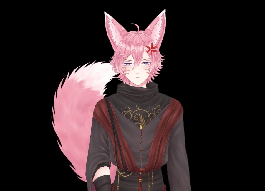 Male Kitsune live2d model
