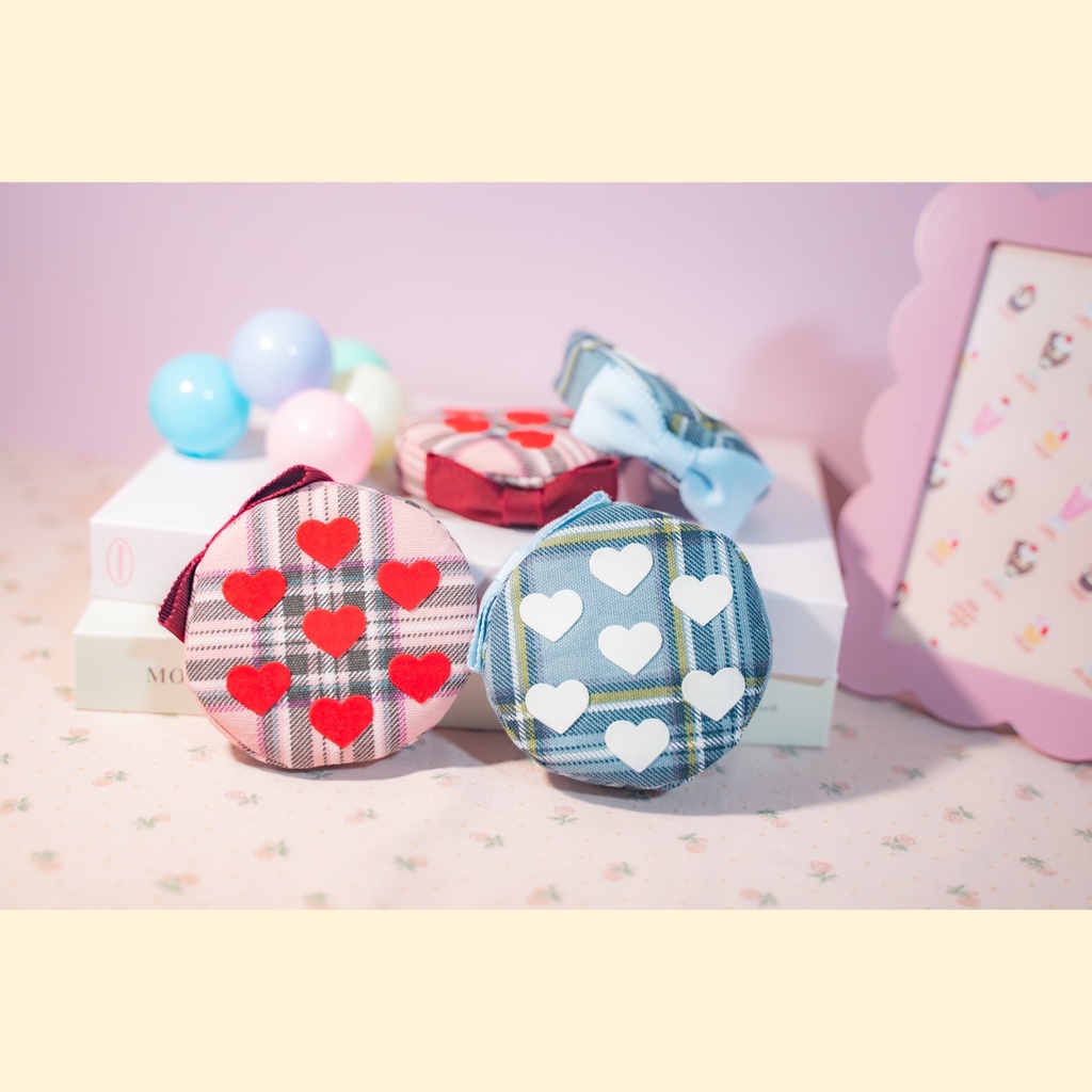 ハートの襟付トップス/ハートのフリルトップス·ベレー帽セット/ハートがいっぱいベレー帽