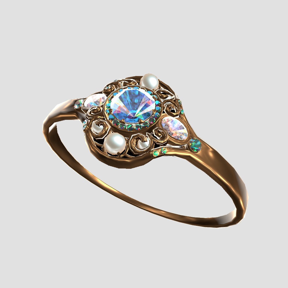 【Cavo's】リッチ 指輪アクセサリー 3点セット