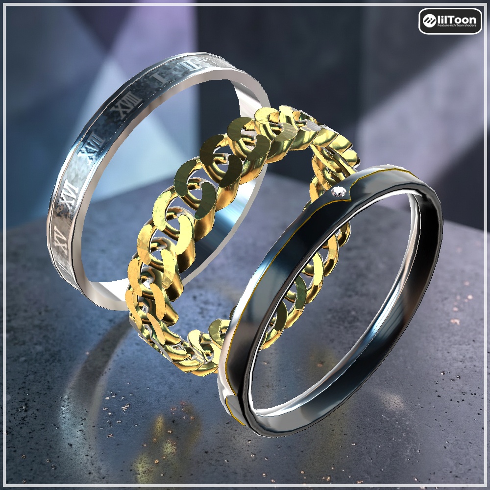 【Cavo's】Couvelle(クーヴェル) 指輪アクセサリー 3点セット