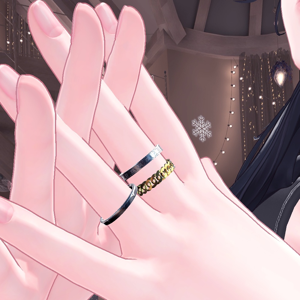 【Cavo's】Couvelle(クーヴェル) 指輪アクセサリー 3点セット