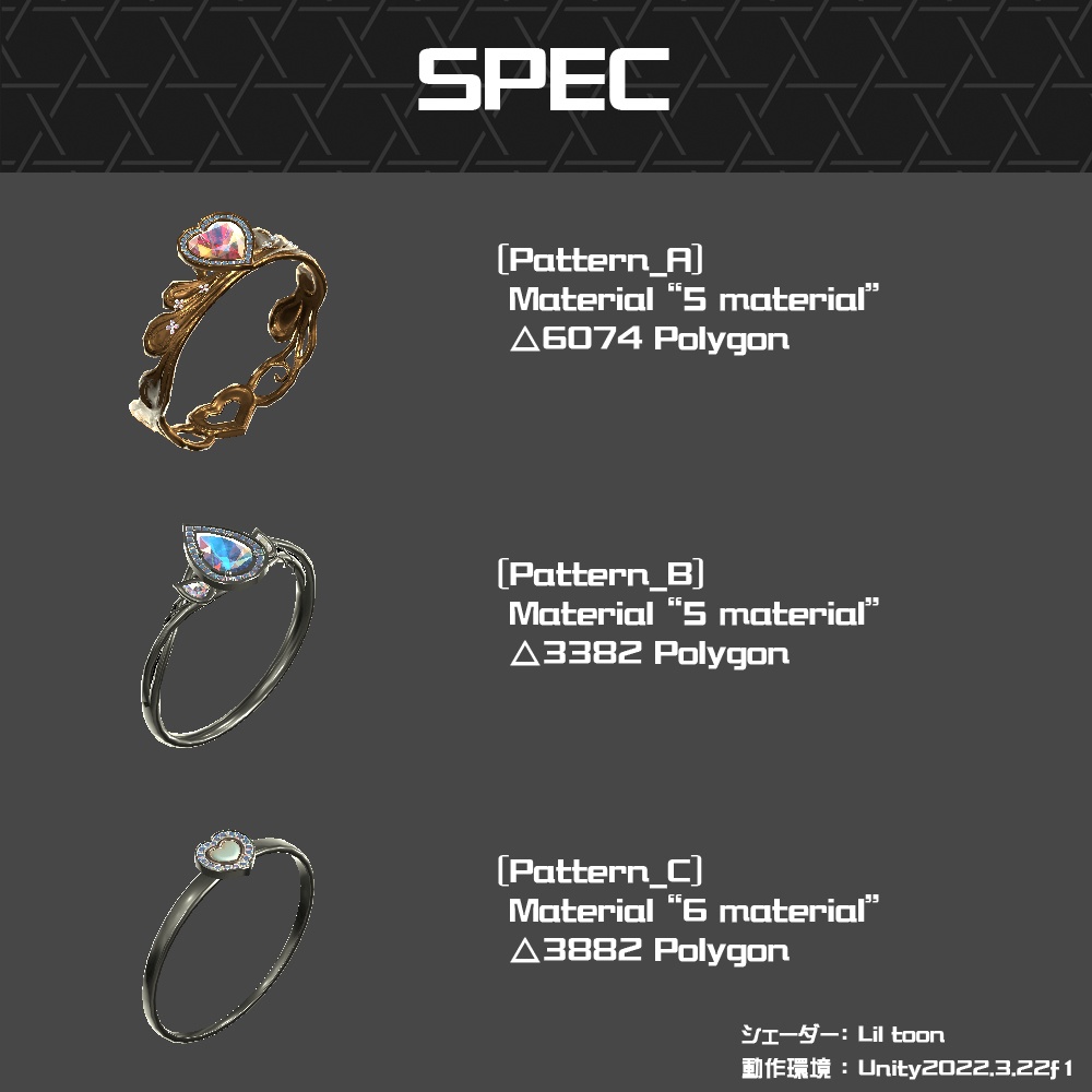 【Cavo's】プリンセス 指輪アクセサリー