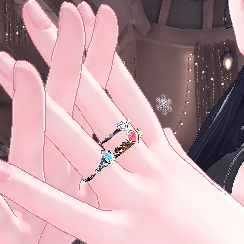 【Cavo's】Princéa(プリンセア) 指輪アクセサリー 3点セット