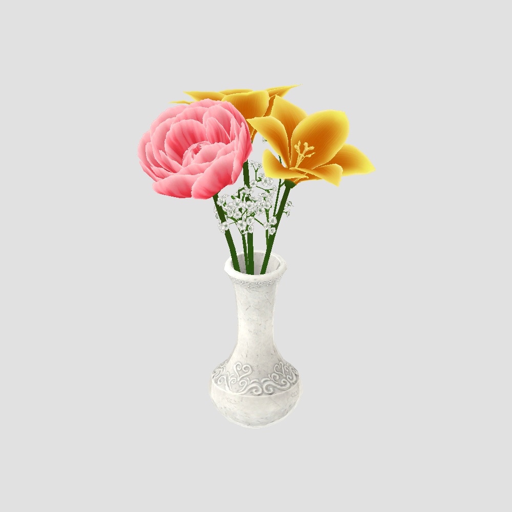 【Cavo's】ゆらゆら春の花束 (小&大&花瓶セット)