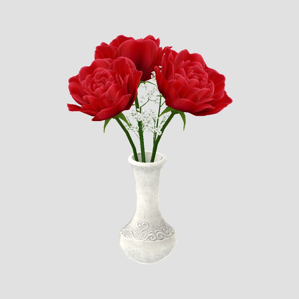 【Cavo's】ゆらゆら薔薇の花束 (小&大&花瓶セット)