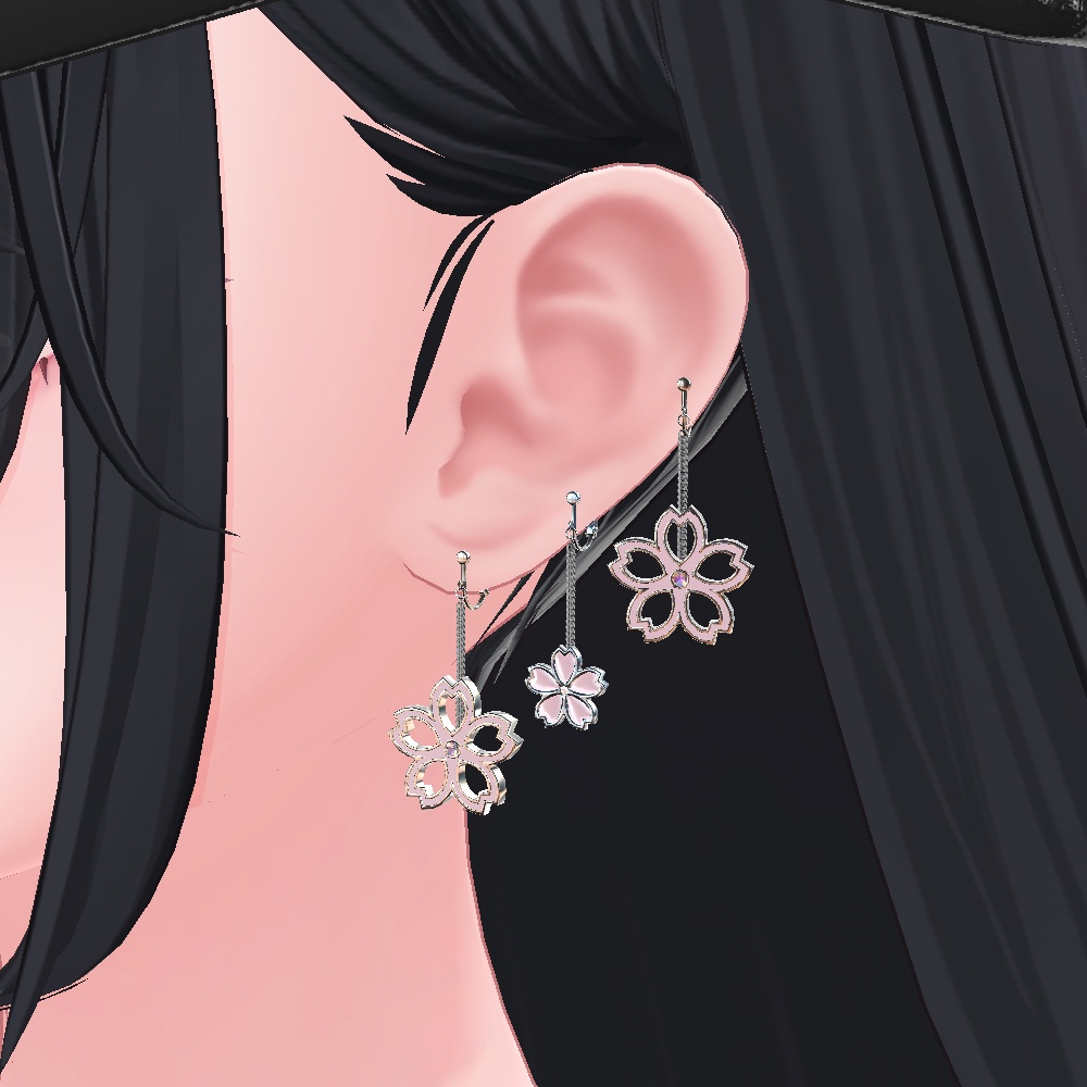 【Cavo's】桜 イヤリング 3点セット