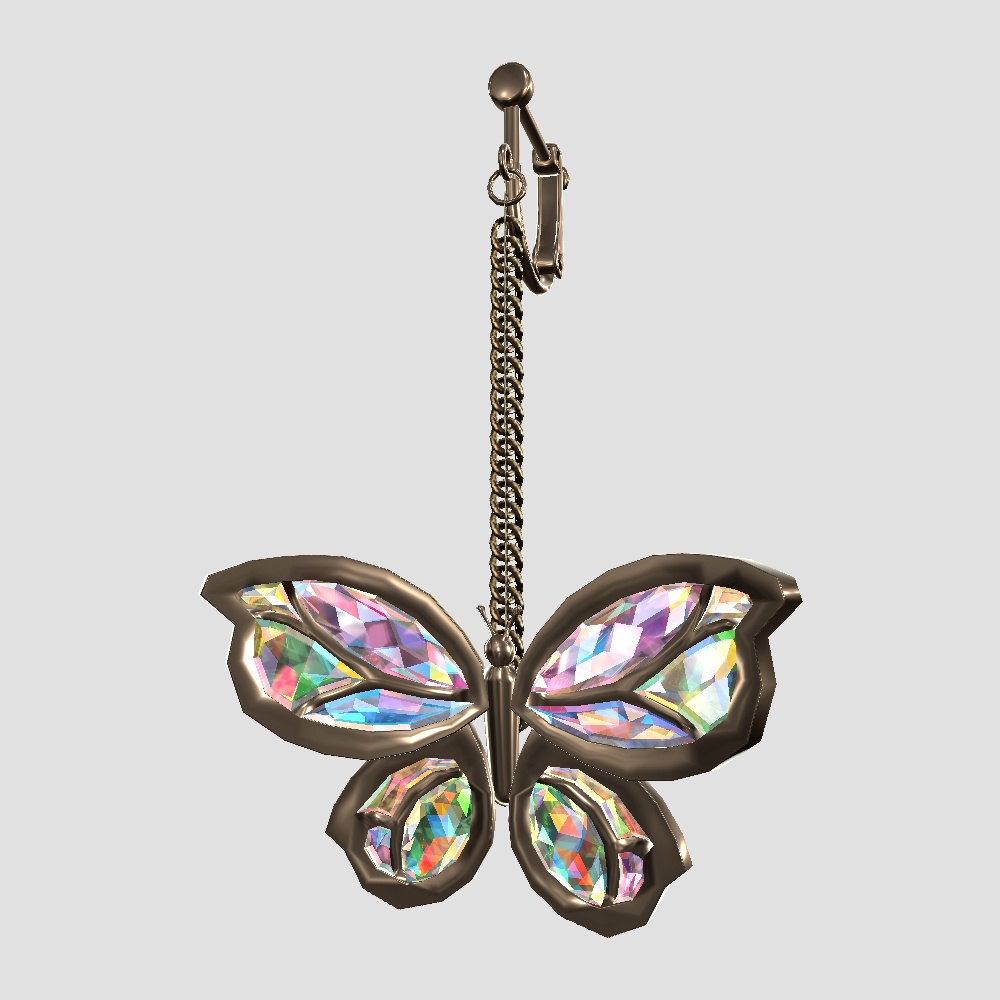 【Cavo's】蝶々 イヤリング(全アバター対応)