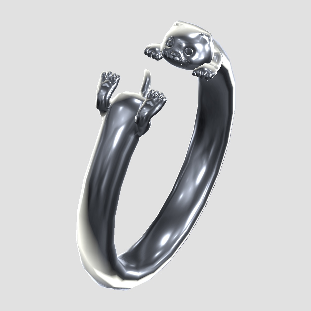 【Cavo's】ねこ 指輪アクセサリーⅡ 3点セット