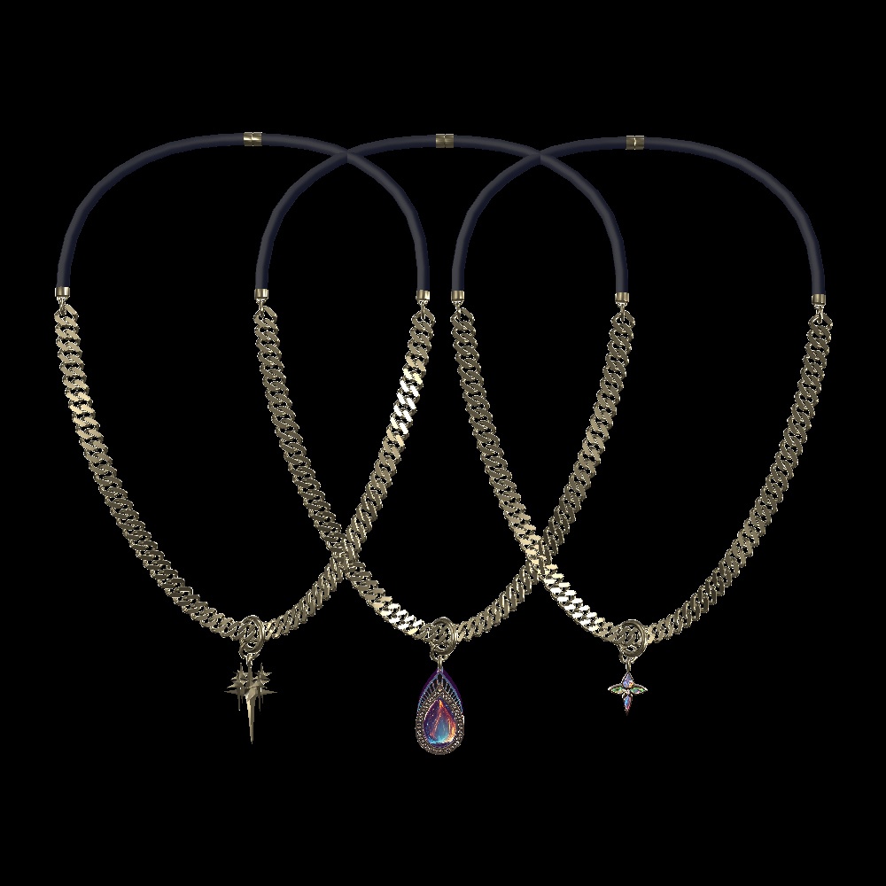 【Cavo's】ギャラクシー・ネックレス 9点セット