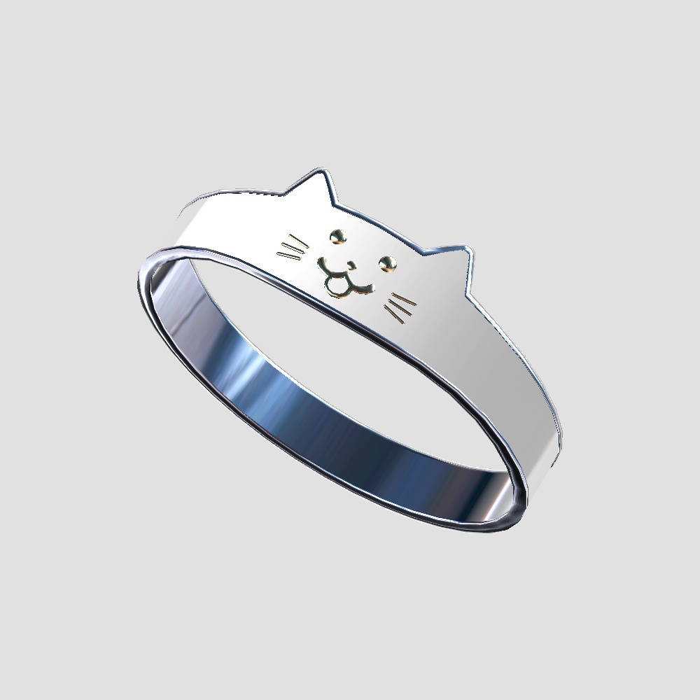 【Cavo's】ねこ 指輪アクセサリー ~ゆるかわ編~ 3点セット