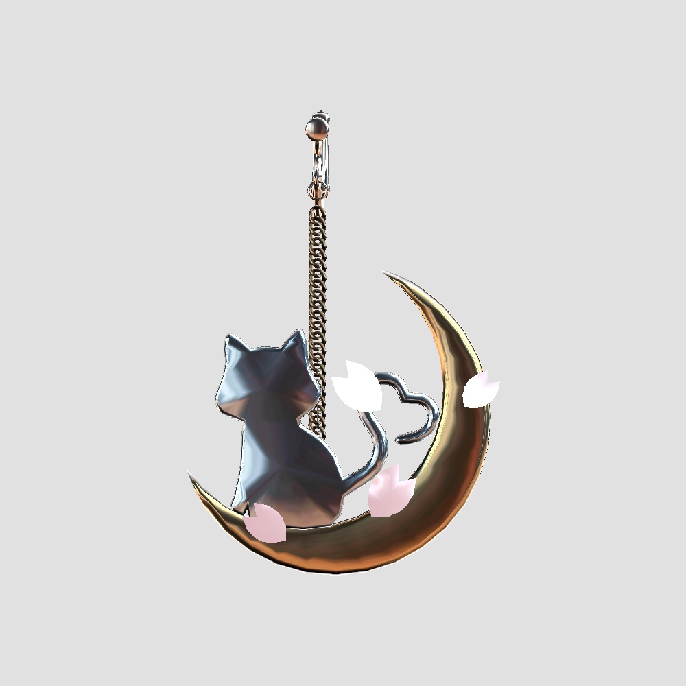 【Cavo's】ねこ イヤリング 3点セット
