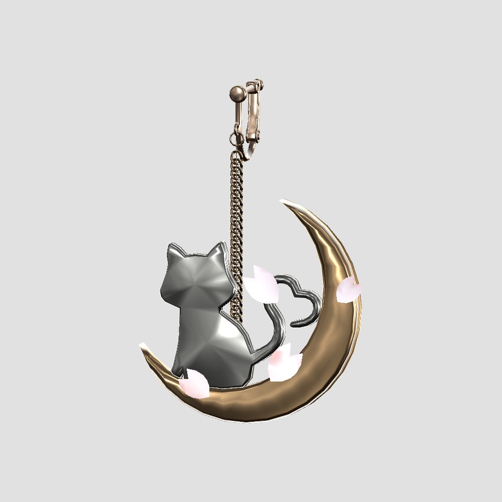 【Cavo's】ねこ イヤリング 3点セット