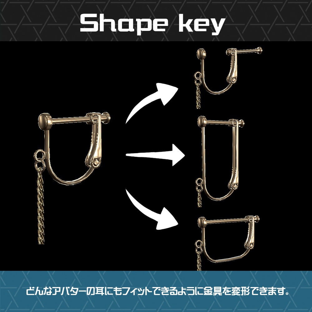 【Cavo's】ねこ イヤリング 3点セット