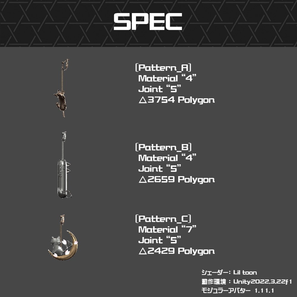 【Cavo's】ねこ イヤリング 3点セット