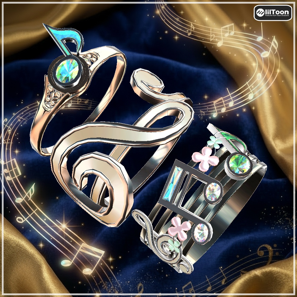 【Cavo's】Harmelle（ハーメル） 指輪アクセサリー 3点セット