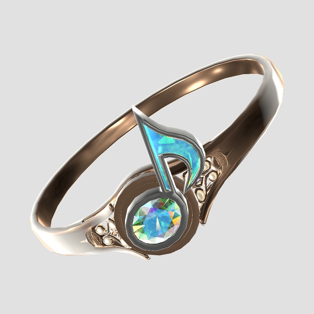 【Cavo's】音符 指輪アクセサリー 3点セット