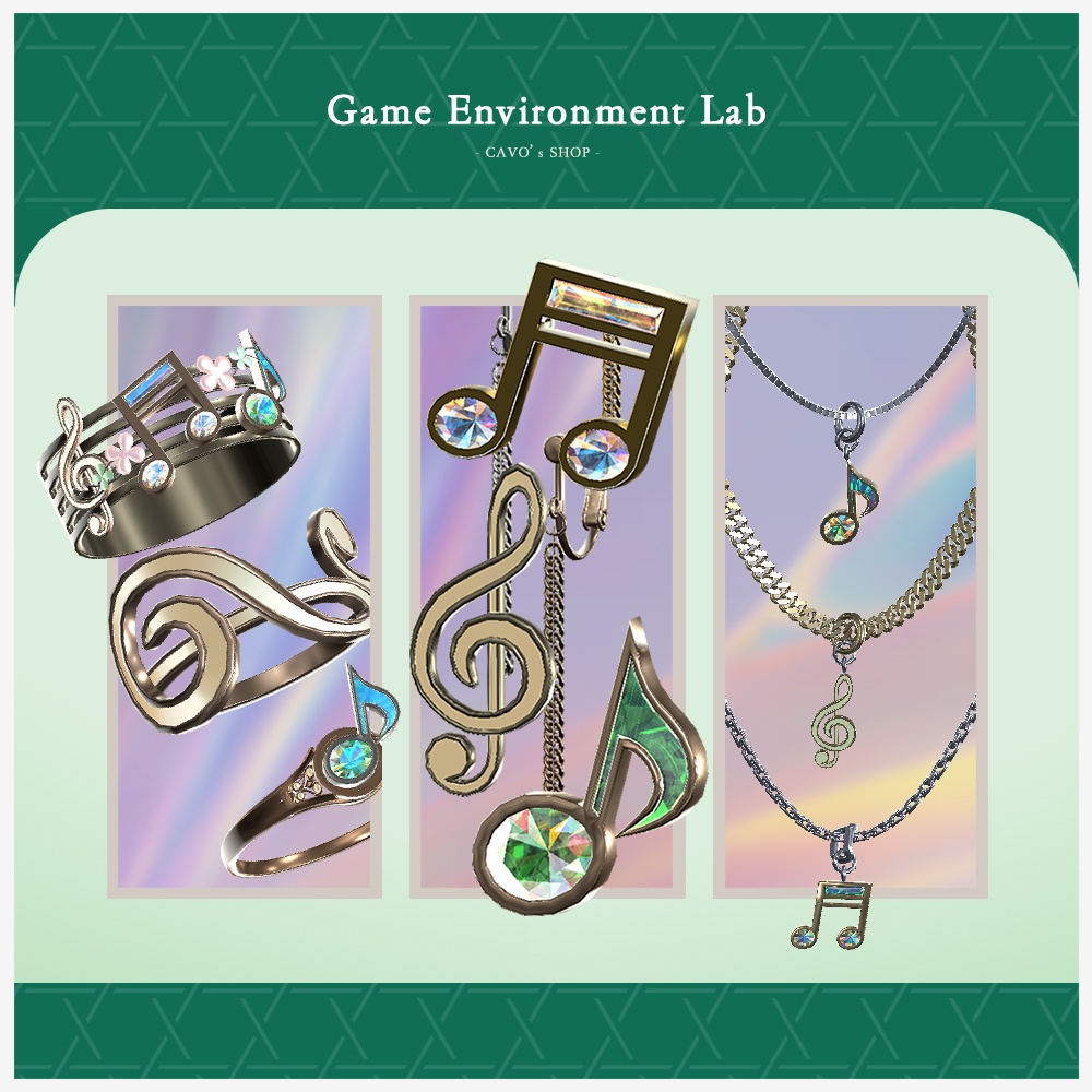 【Cavo's】音符 アクセまとめ買いセット(20%OFF)