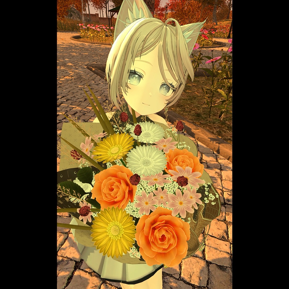 【Cavo's】ゆらゆら秋の花束 (小&大&花瓶セット)