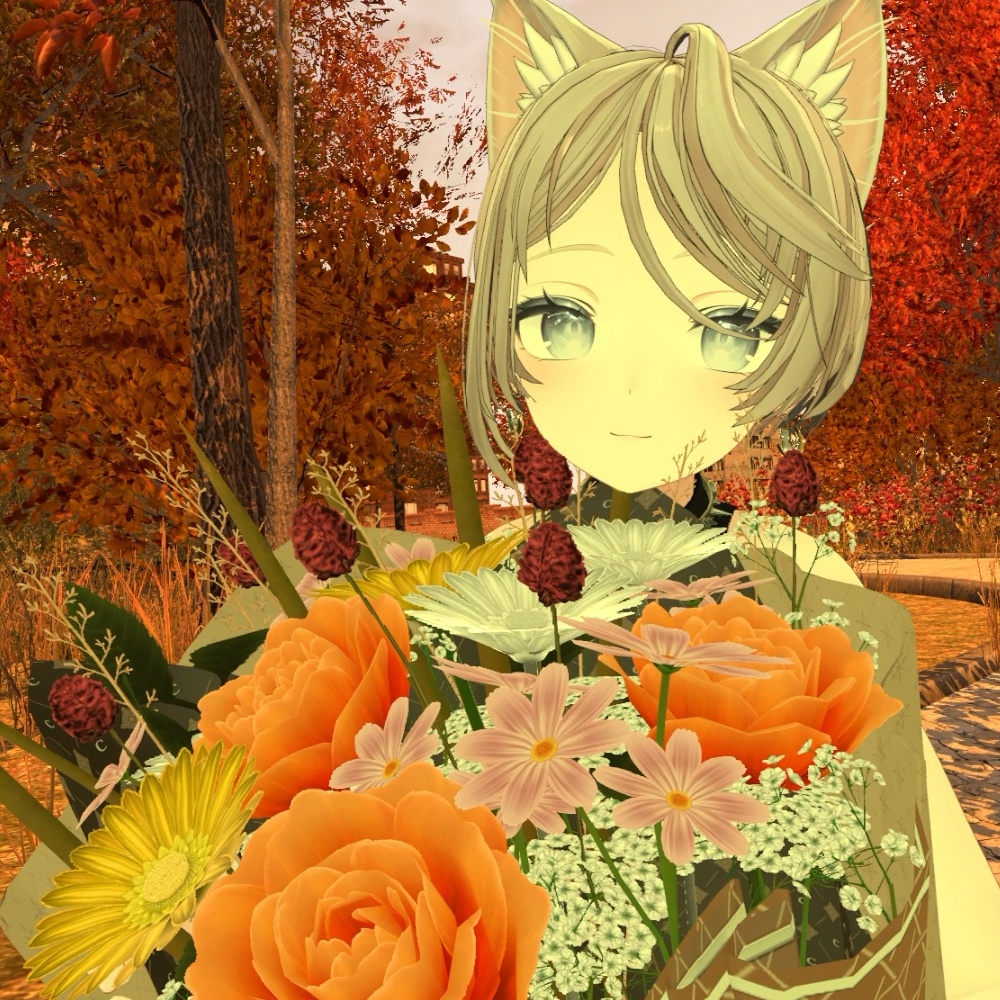 【Cavo's】ゆらゆら秋の花束 (小&大&花瓶セット)