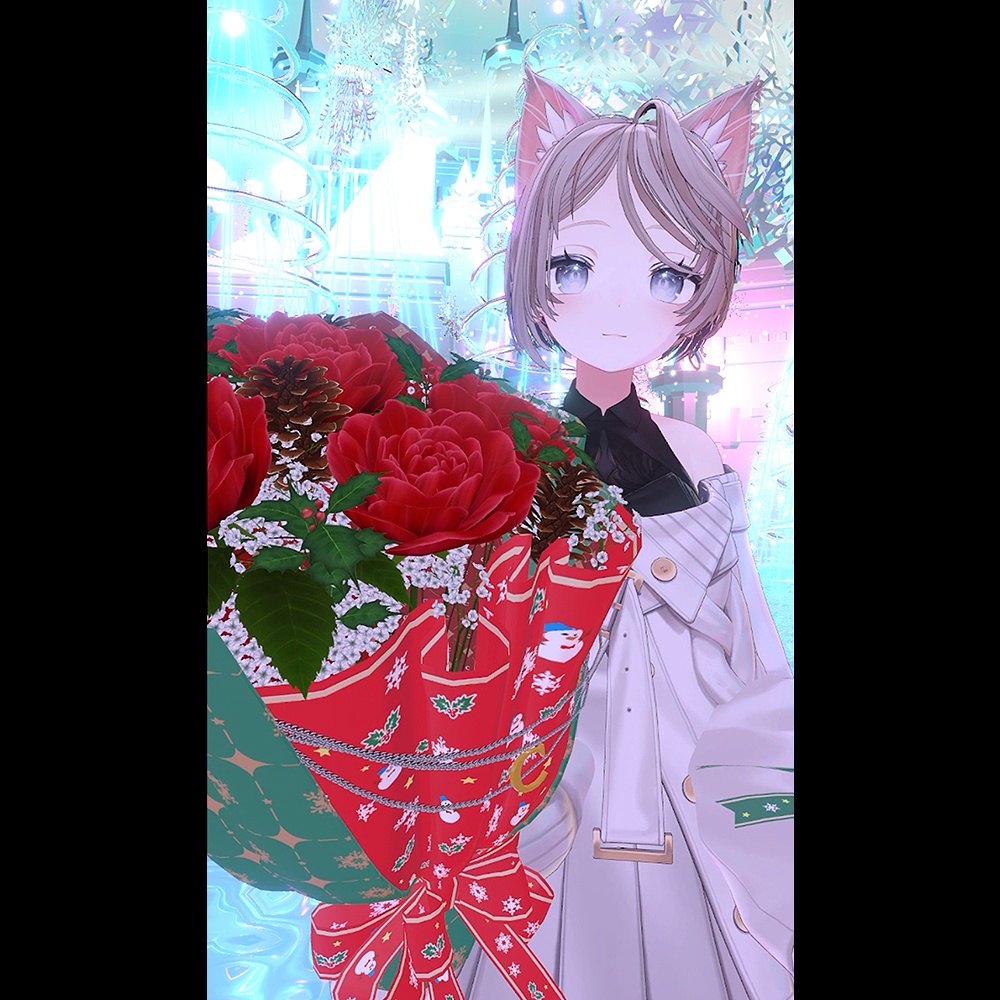 【Cavo's】ゆらゆら冬の花束 (小&大&花瓶セット)