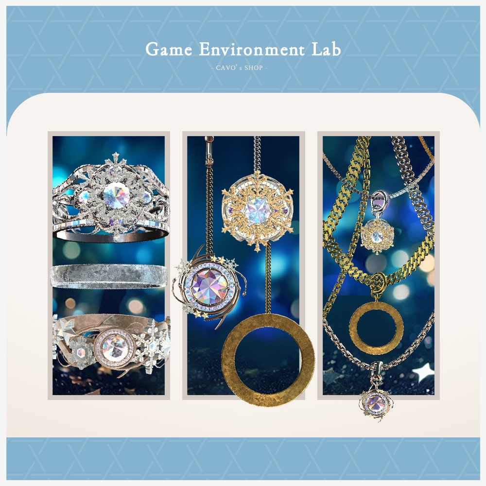 【Cavo's】雪の結晶アクセまとめ買いセット