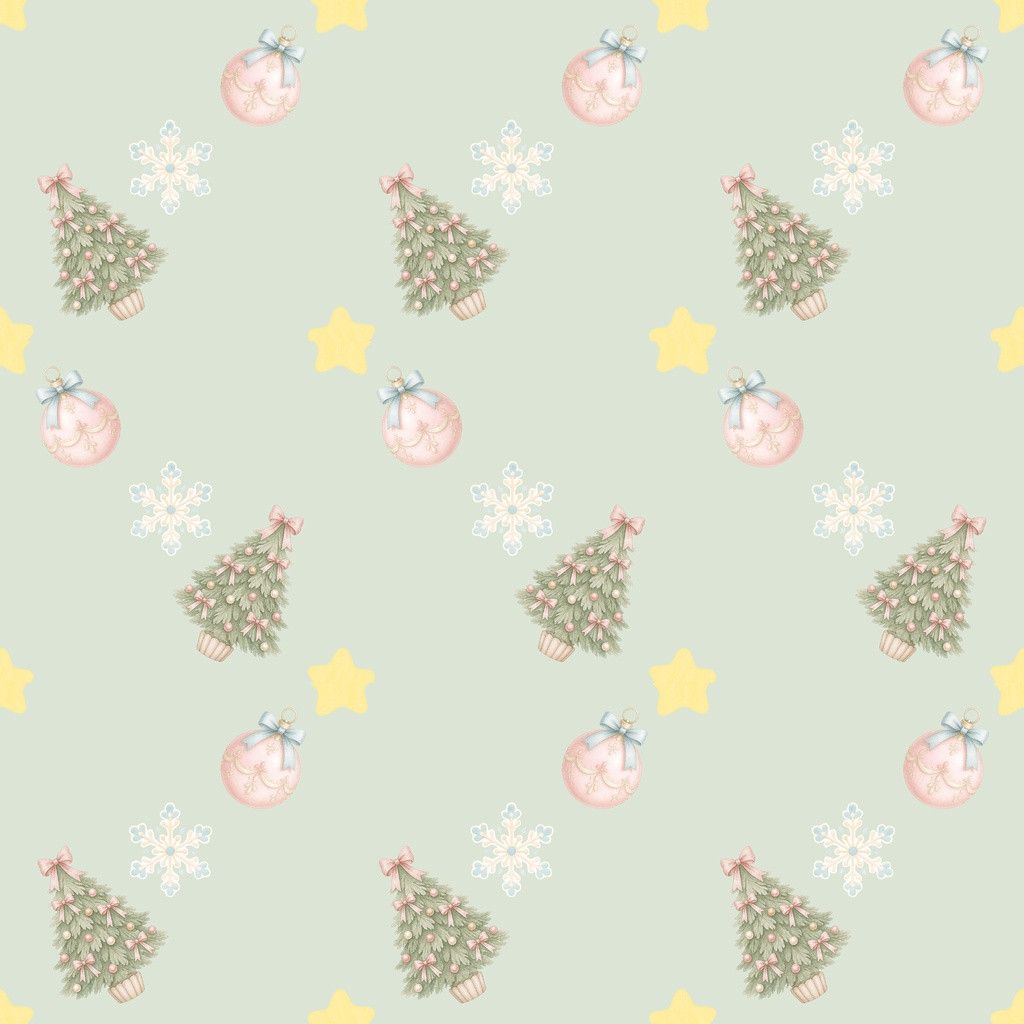 Christmas Sweet Collection|淡色クリスマス シームレスパターン4種