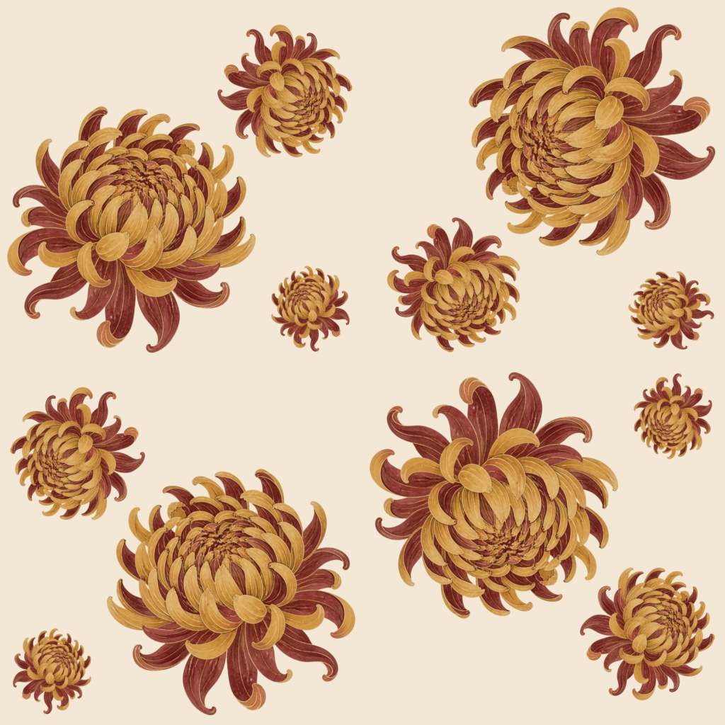 Retro Kimono Collection – Antique Ivory Vintage Japanese Seamless Patterns