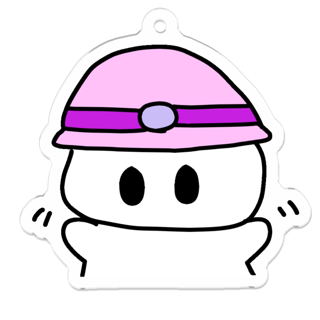 めこ丸アクリルキーホルダー（ヤッホーー）