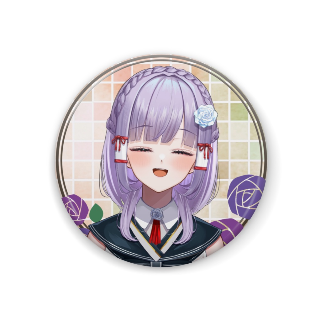 んち缶バッジ（笑顔）