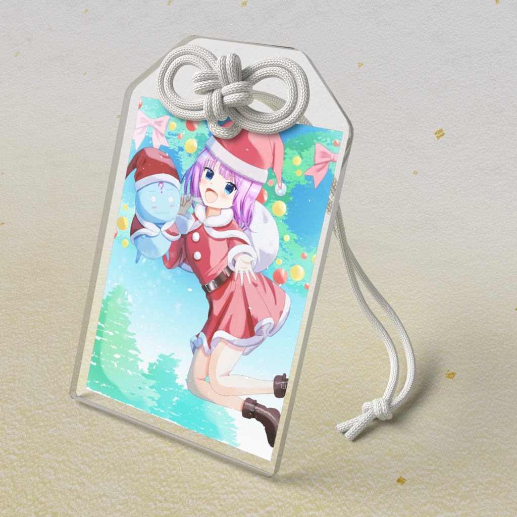 オリジナルキャラアクリルお守り（クリスマスイラスト）