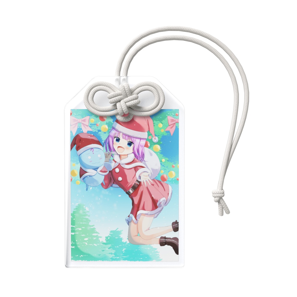 オリジナルキャラアクリルお守り(クリスマスイラスト)