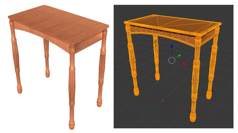 北欧調テーブル