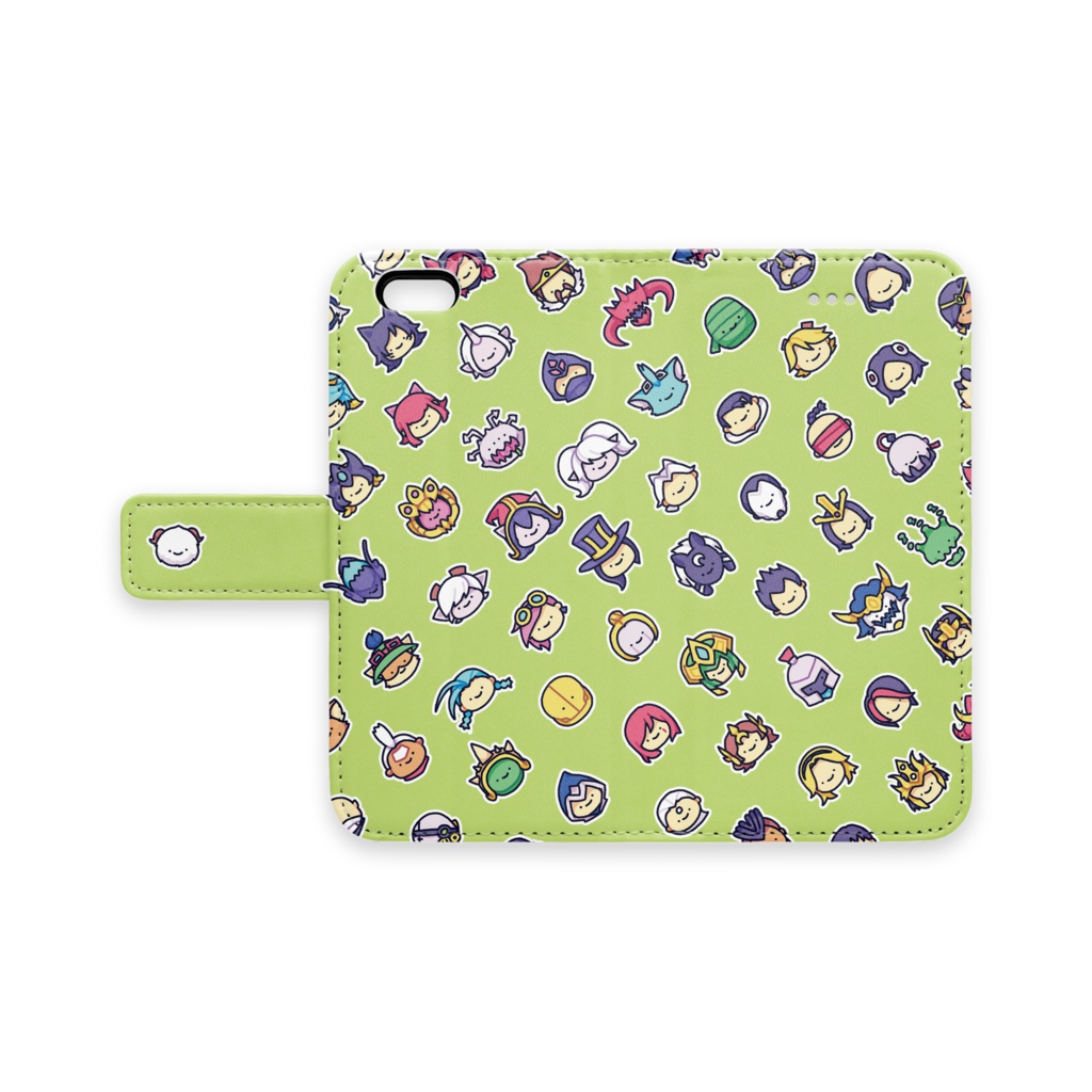 点目iphoneケース（手帳型）