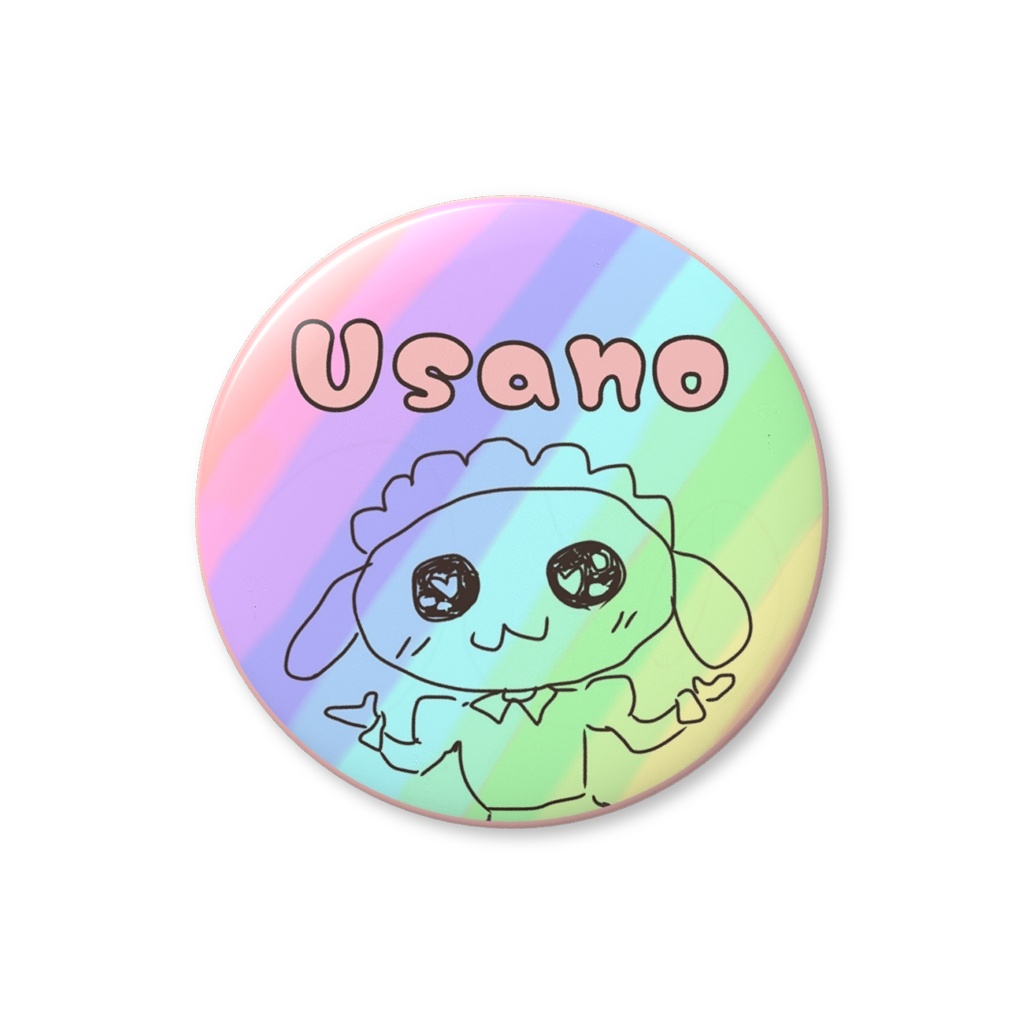 ☆うさのアイコン 缶バッジ