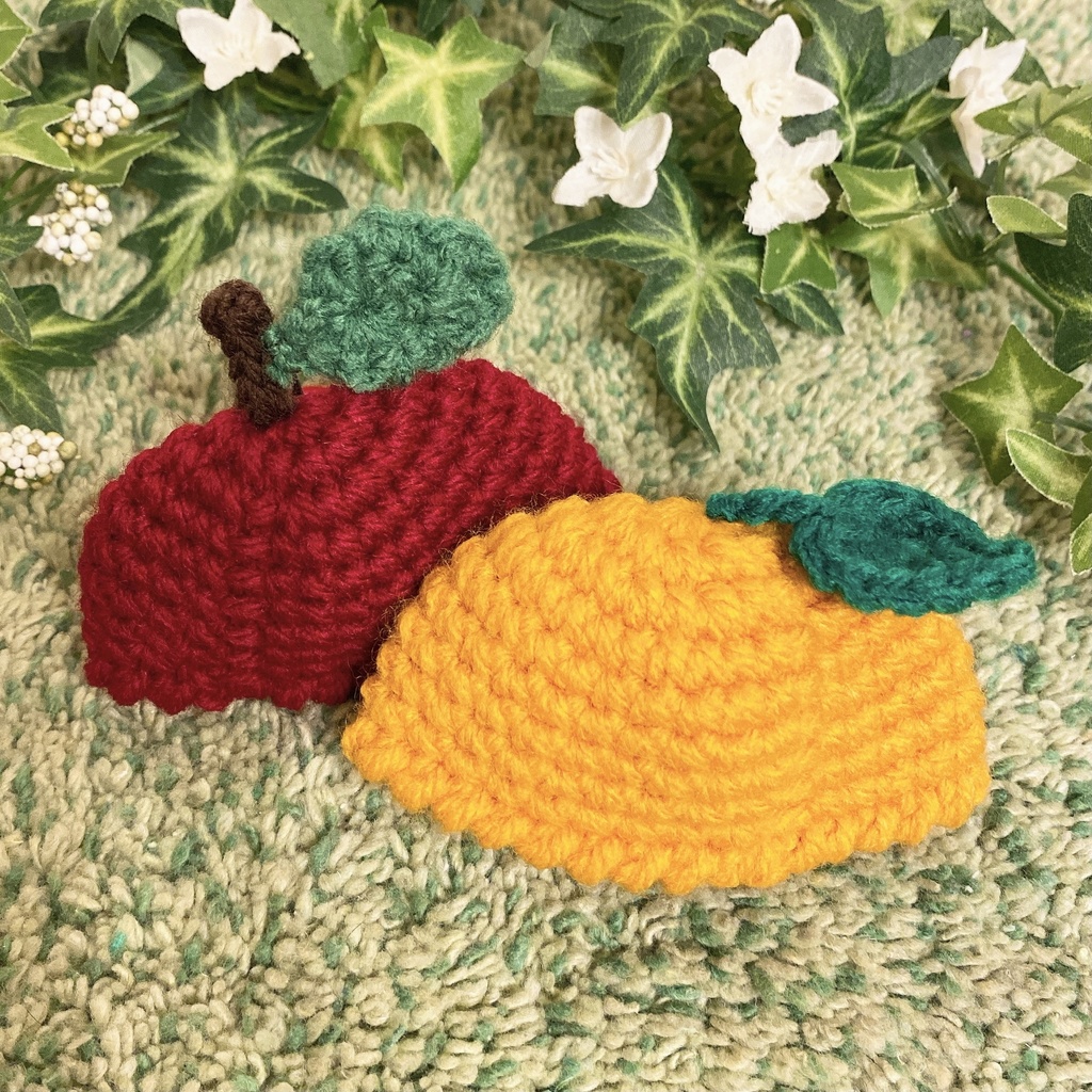 りんご&みかん帽子