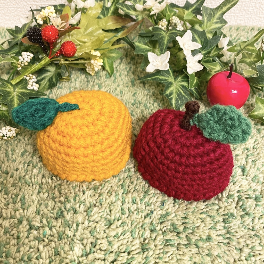 りんご&みかん帽子