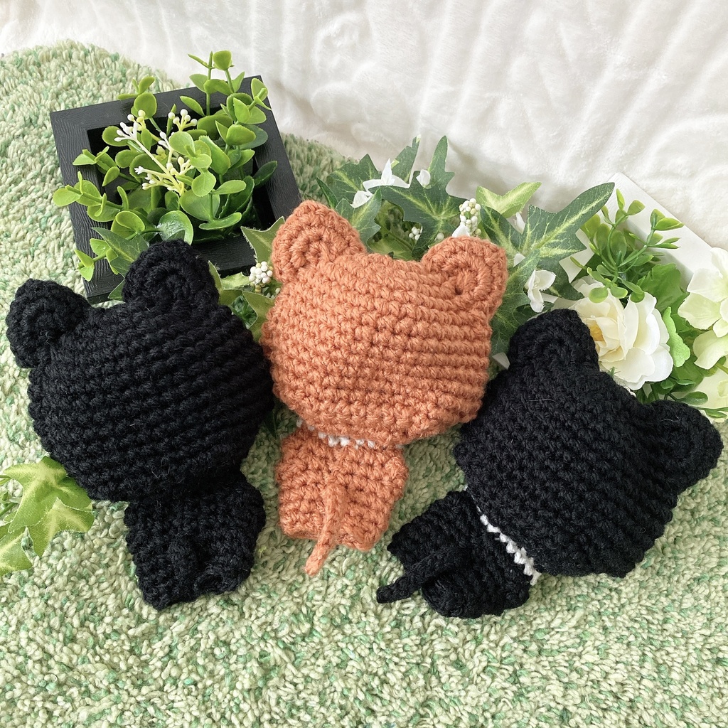 ドーベルマン&柴犬&黒柴犬(ちびぐるみサイズ)