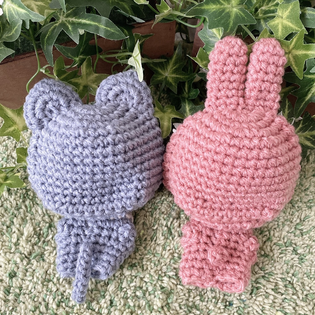 オオカミ&ウサギ(ちびぐるみサイズ)