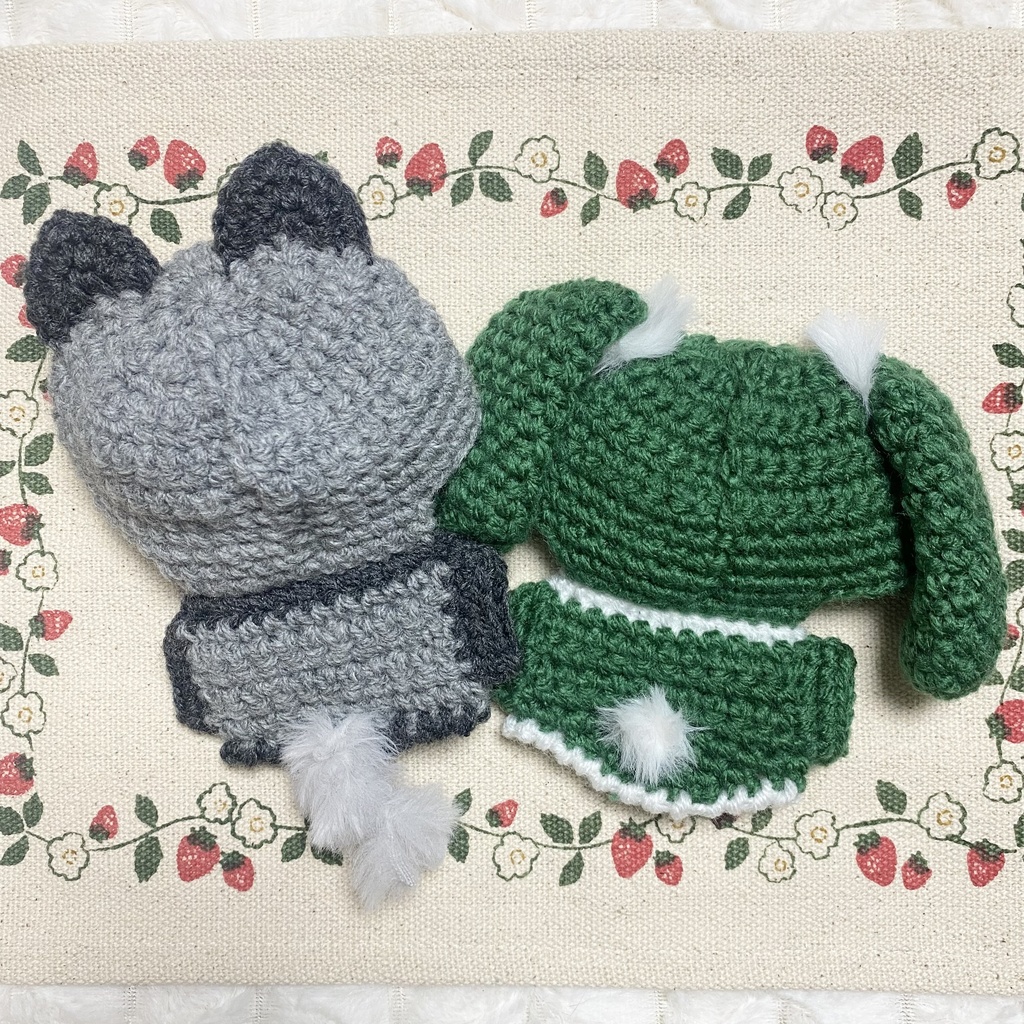 狼&たれみみ兎(おすわりサイズ)