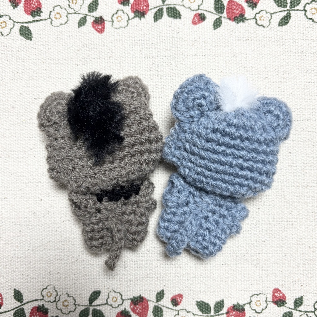 アニマル着ぐるみ&シュウマイ帽子(ほわぬい等サイズ)