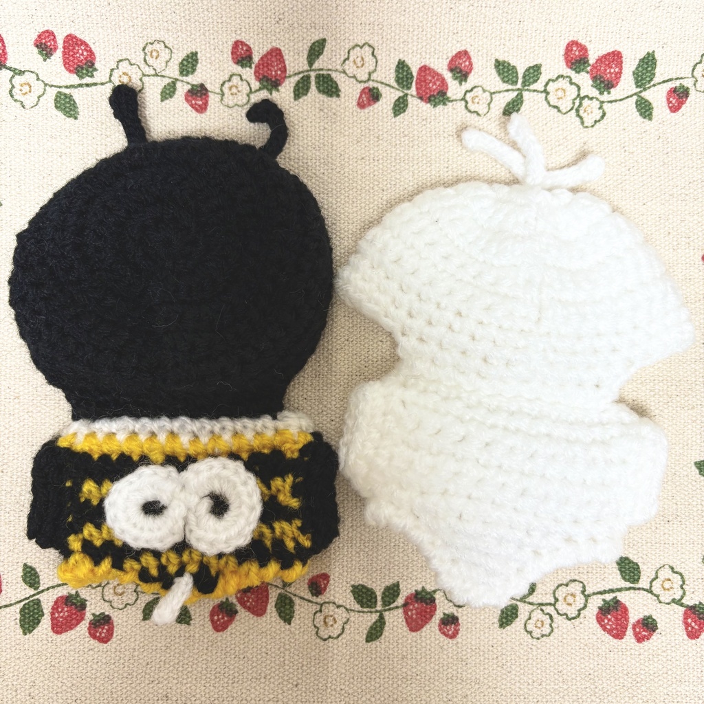 ミツバチ&アヒル(お座りサイズ)