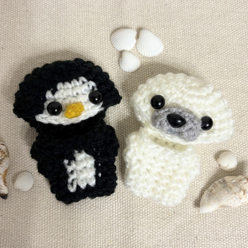 ペンギン&アザラシ(ほわぬいサイズ)