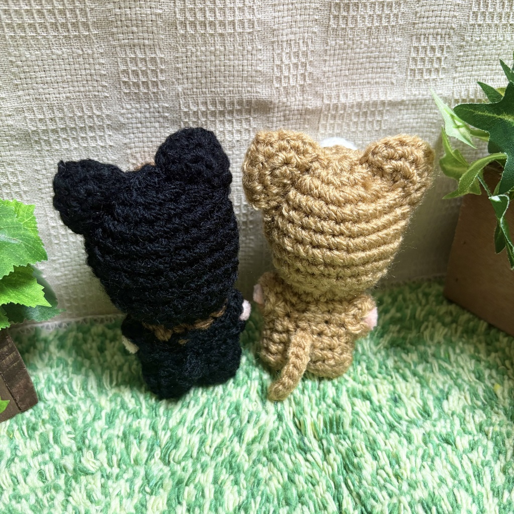 ドーベルマン&柴犬(ほわぬいサイズ)