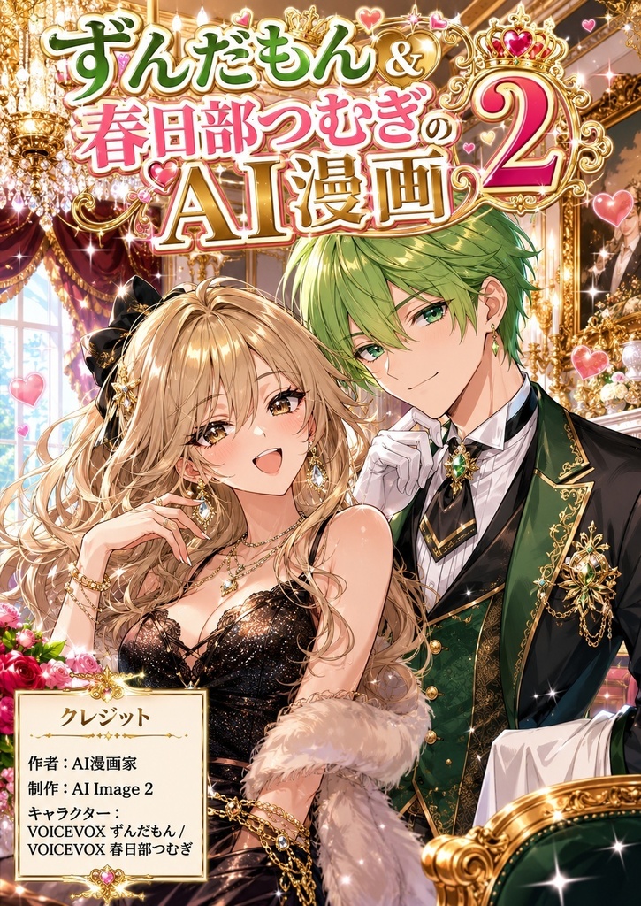 ずんだもん&春日部つむぎのAI漫画2