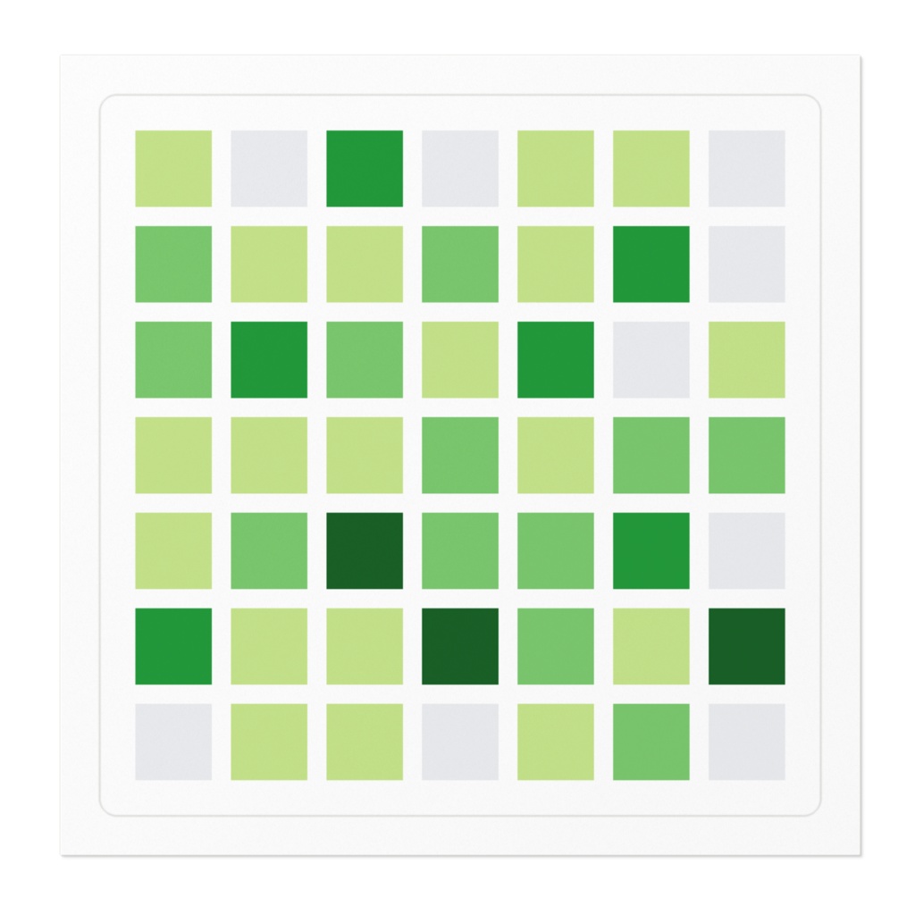 草ステッカー(意外と大きめ)