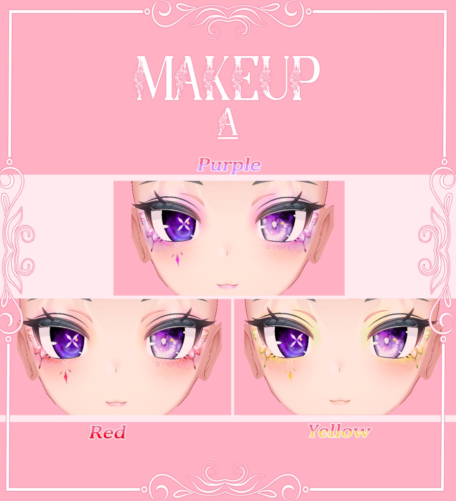 Rindo Eye Texture & Butterfly makeup