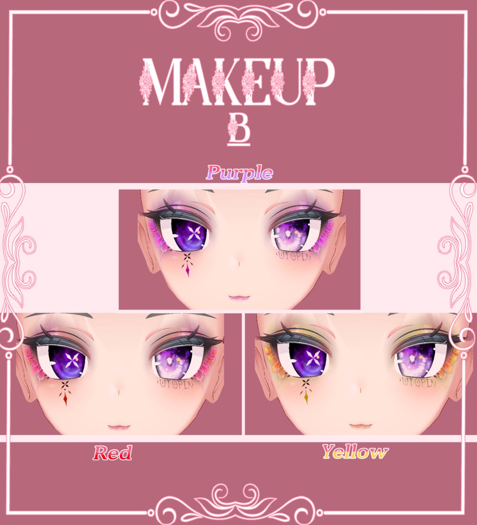 Rindo Eye Texture & Butterfly makeup