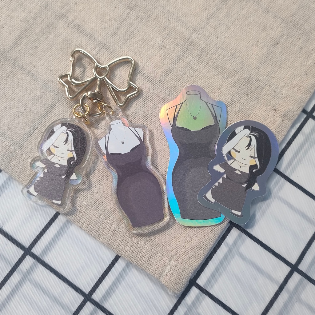 勝利の女神NIKKE　キラーワイフ(嫁D)ロザンナ衣装アクキーステッカーセット